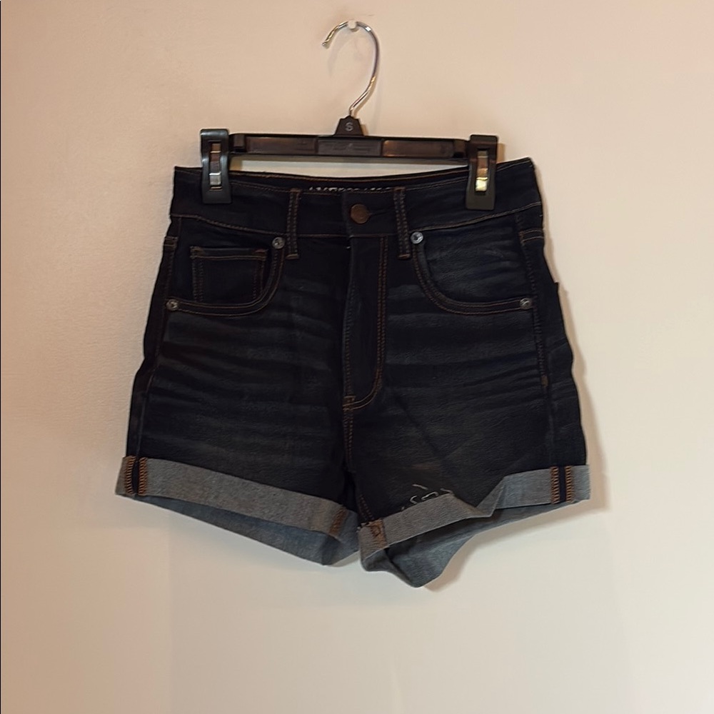 Women's Dark Wash Denim Shorts